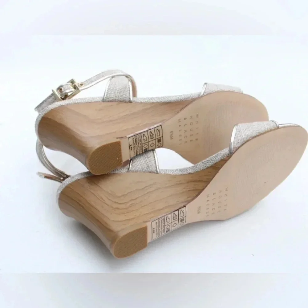 NWOT White House Black Marker wedge sandals